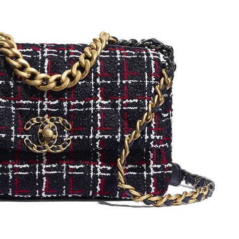 chanel navy blue and red bag|Chanel shopping bag navy.